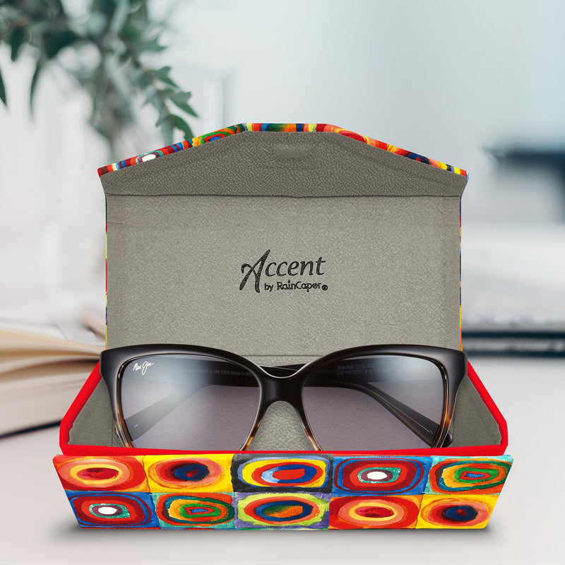 Kandinsky Circles Folding Glasses Case – Compact & Protective