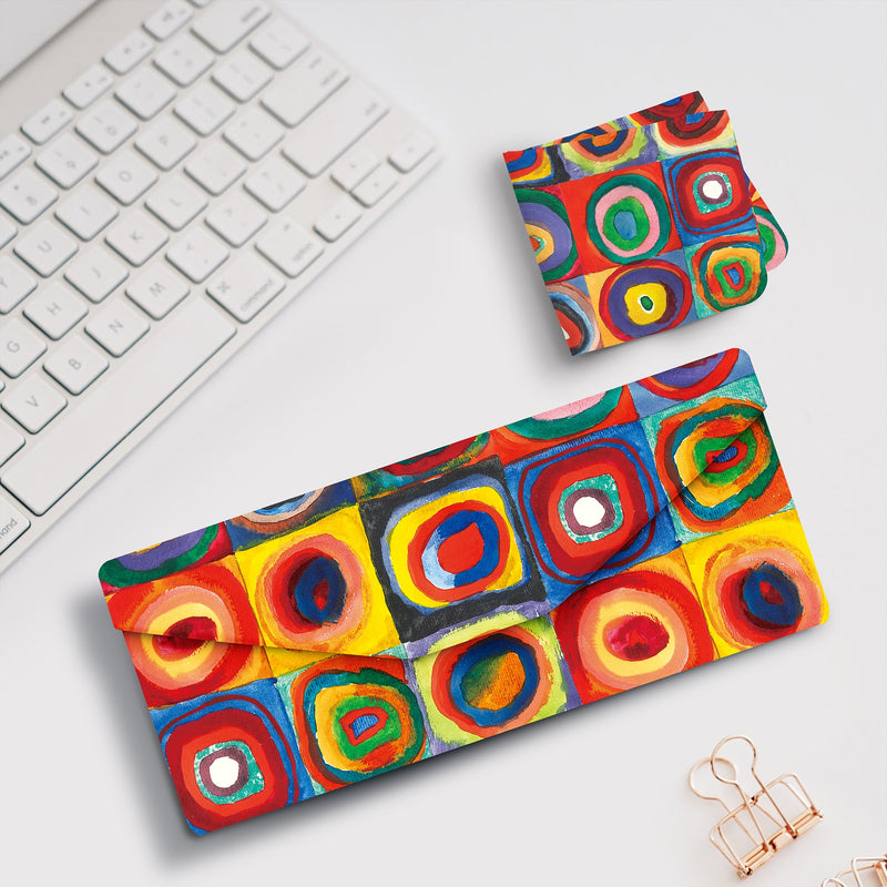 Kandinsky Circles Folding Glasses Case – Compact & Protective