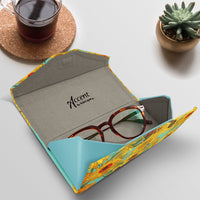 van Gogh Sunflowers Folding Glasses Case – Compact & Protective