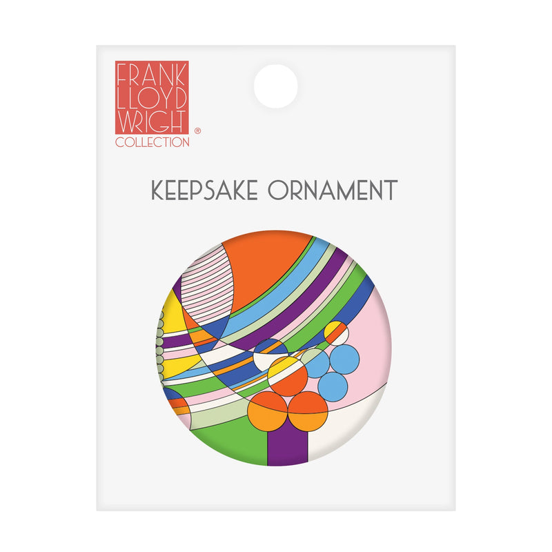 Frank Lloyd Wright March Balloons Porcelain Keepsake Ornament – Flat Ceramic, Gift-Ready