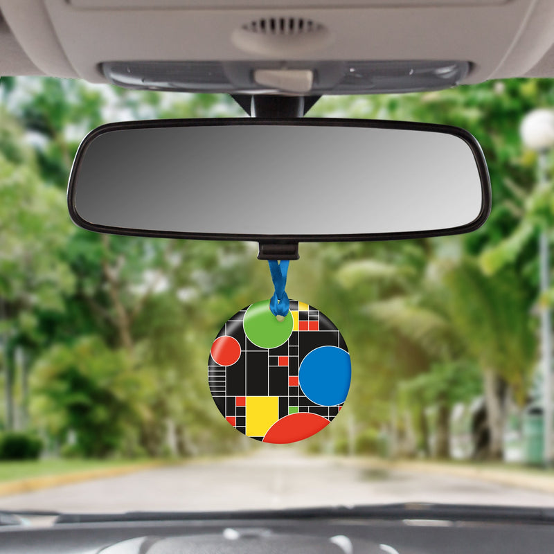 Frank Lloyd Wright Coonley Playhouse Porcelain Keepsake Ornament – Flat Ceramic, Gift-Ready