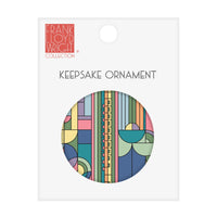 Frank Lloyd Wright Saguaro Forms Porcelain Keepsake Ornament – Flat Ceramic, Gift-Ready