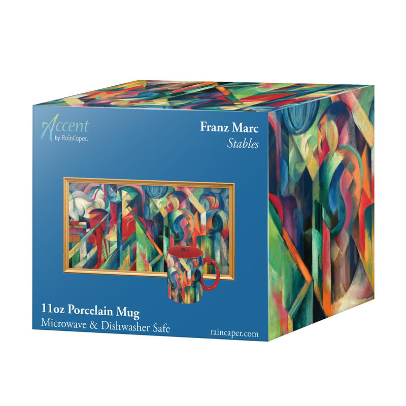 Franz Marc Stables Fine Art Mug – 11 oz Porcelain Coffee Cup