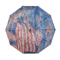 Hassam Avenue in the Rain Reverse Inverted Umbrella – Hands-Free, Windproof - Original Design