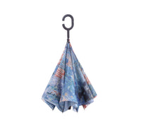 Hassam Avenue in the Rain Reverse Inverted Umbrella – Hands-Free, Windproof - Original Design