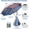 Hassam Avenue in the Rain Reverse Inverted Umbrella – Hands-Free, Windproof - Original Design