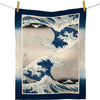 Hokusai The Great Wave Cotton Tea Towel – Flat Weave, Absorbent