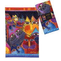 Laurel Burch Fantasticats Cotton Tea Towel – Flat Weave, Absorbent