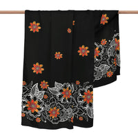 Laurel Burch Orange Blossoms Silk Blend Shawl – Lightweight Dressy Wrap for Women