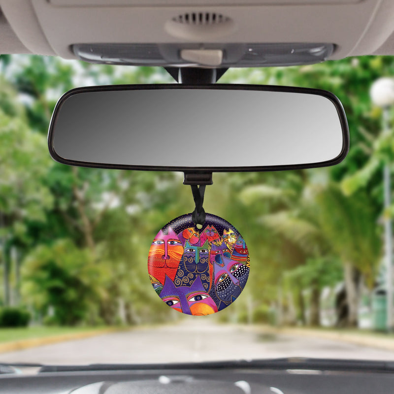 Laurel Burch Laurel Burch Fantasticats Porcelain Keepsake Ornament – Flat Ceramic, Gift-Ready