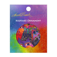 Laurel Burch Laurel Burch Fantasticats Porcelain Keepsake Ornament – Flat Ceramic, Gift-Ready