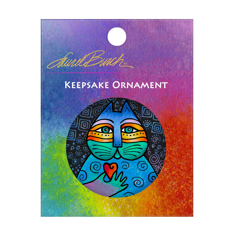 Laurel Burch Wishing Love Porcelain Keepsake Ornament – Flat Ceramic, Gift-Ready