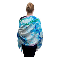 Fine Art Silk Blend Shawl Monet Nympheas