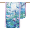 Fine Art Silk Blend Shawl Monet Nympheas