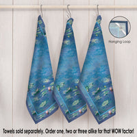 Monet Water Lilies Cotton Tea Towel – Flat Weave, Absorbent