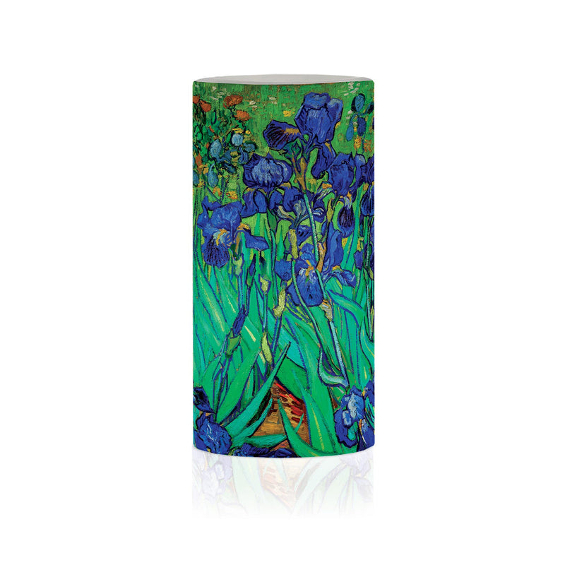 van Gogh Irises 6" 6" LED Candle – Battery Operated, Flickering
