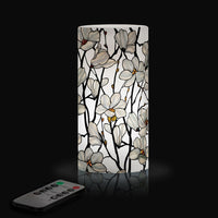 Tiffany Magnolia 6" 6" LED Candle – Battery Operated, Flickering