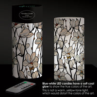 Tiffany Magnolia 6" 6" LED Candle – Battery Operated, Flickering