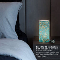 van Gogh Almond Blossom 6"  LED Candle – Battery Operated, Flickering