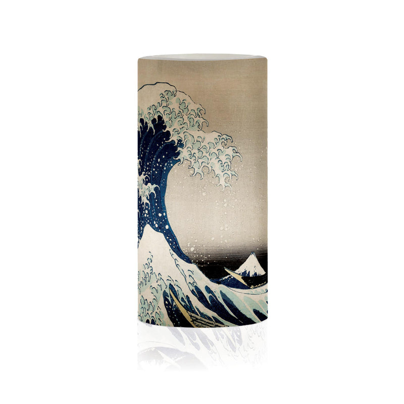 Hokusai The Great Wave 6" 6" LED Candle – Battery Operated, Flickering