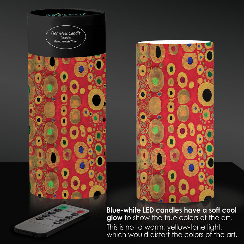 Klimt Hope II 6"  LED Candle – Battery Operated, Flickering