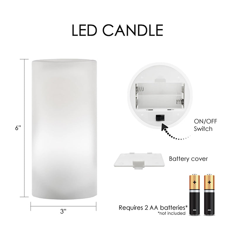 Klimt Hope II 6"  LED Candle – Battery Operated, Flickering