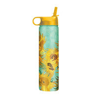 24 oz Water Bottle - van Gogh "Sunflowers"
