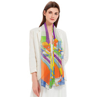 Frank Lloyd Wright March Balloons Long Sheer Scarf – Lightweight, Elegant, Silky-Soft