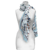 Frank Lloyd Wright Waterlilies Long Sheer Scarf – Lightweight, Elegant, Silky-Soft