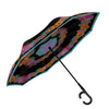 Laurel Burch Blooms Reverse Inverted Umbrella – Hands-Free, Windproof Design