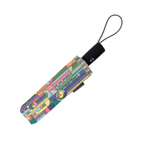Frank Lloyd Wright Saguaro Forms Travel Umbrella – Compact, One-Touch Open & Close