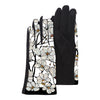 Fine Art Tiffany White Magnolia Womens Touch Screen Gloves - One Size Fits All