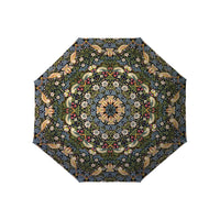 William Morris Strawberry Thief Reverse Inverted Umbrella – Hands-Free, Windproof Design