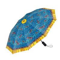 Tiffany Dragonfly (Purple) Travel Umbrella – Compact, One-Touch Open & Close