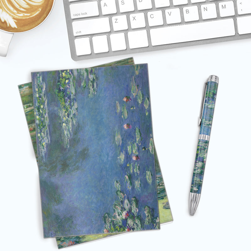Monet Water Lilies - Boxed Blank Note Cards – Set of 16 in a Keepsake Gift Box