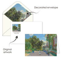 Monet Gardens - Boxed Blank Note Cards – Set of 16 in a Keepsake Gift Box