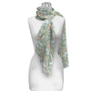 William Morris "Golden Lily" Long Sheer Scarf – Lightweight, Elegant, Silky-Soft