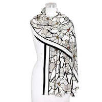 Tiffany Magnolia Silk Blend Shawl – Lightweight Dressy Wrap for Women