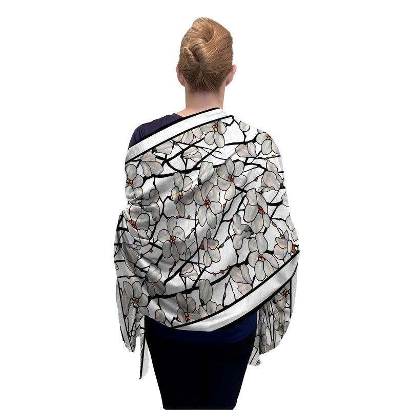 Tiffany Magnolia Silk Blend Shawl – Lightweight Dressy Wrap for Women