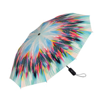EttaVee Brush Strokes 103 Travel Umbrella – Compact, One-Touch Open & Close