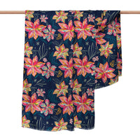 EttaVee's Bold Flowers Silk Blend Shawl – Lightweight Dressy Wrap for Women