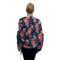 EttaVee's Bold Flowers Silk Blend Shawl – Lightweight Dressy Wrap for Women