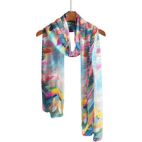 EttaVee's Brush Strokes 103 Long Sheer Scarf – Lightweight, Elegant, Silky-Soft