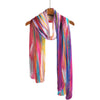 EttaVee's Brush Strokes 90 Long Sheer Scarf – Lightweight, Elegant, Silky-Soft