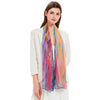 EttaVee's Brush Strokes 90 Long Sheer Scarf – Lightweight, Elegant, Silky-Soft