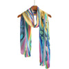 EttaVee's Rainbow Riviera 1 Long Sheer Scarf – Lightweight, Elegant, Silky-Soft