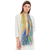 EttaVee's Rainbow Riviera 1 Long Sheer Scarf – Lightweight, Elegant, Silky-Soft