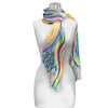 EttaVee's Rainbow Riviera 1 Long Sheer Scarf – Lightweight, Elegant, Silky-Soft