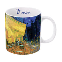 van Gogh "Cafe Terrace" Large Fine Art Mug – 14 oz Ceramic Coffee Cup