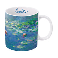 Monet "Water Lilies" Large Fine Art Mug – 14 oz Ceramic Coffee Cup